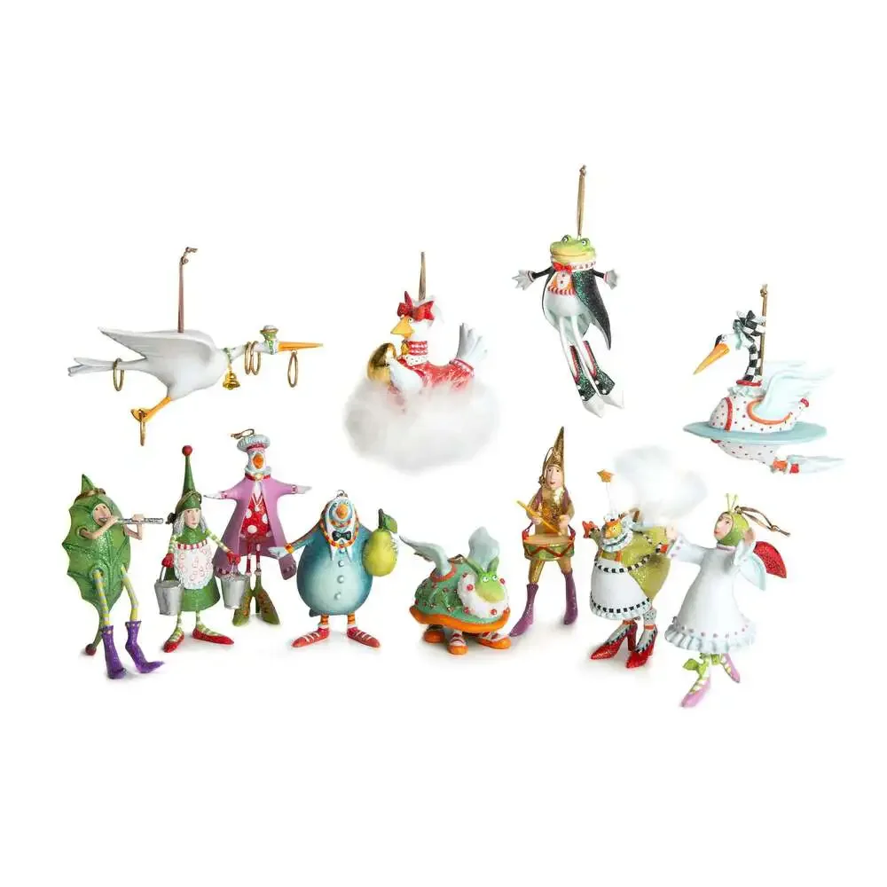 12 Days MINI Ornament by Patience Brewster — Three French Hens